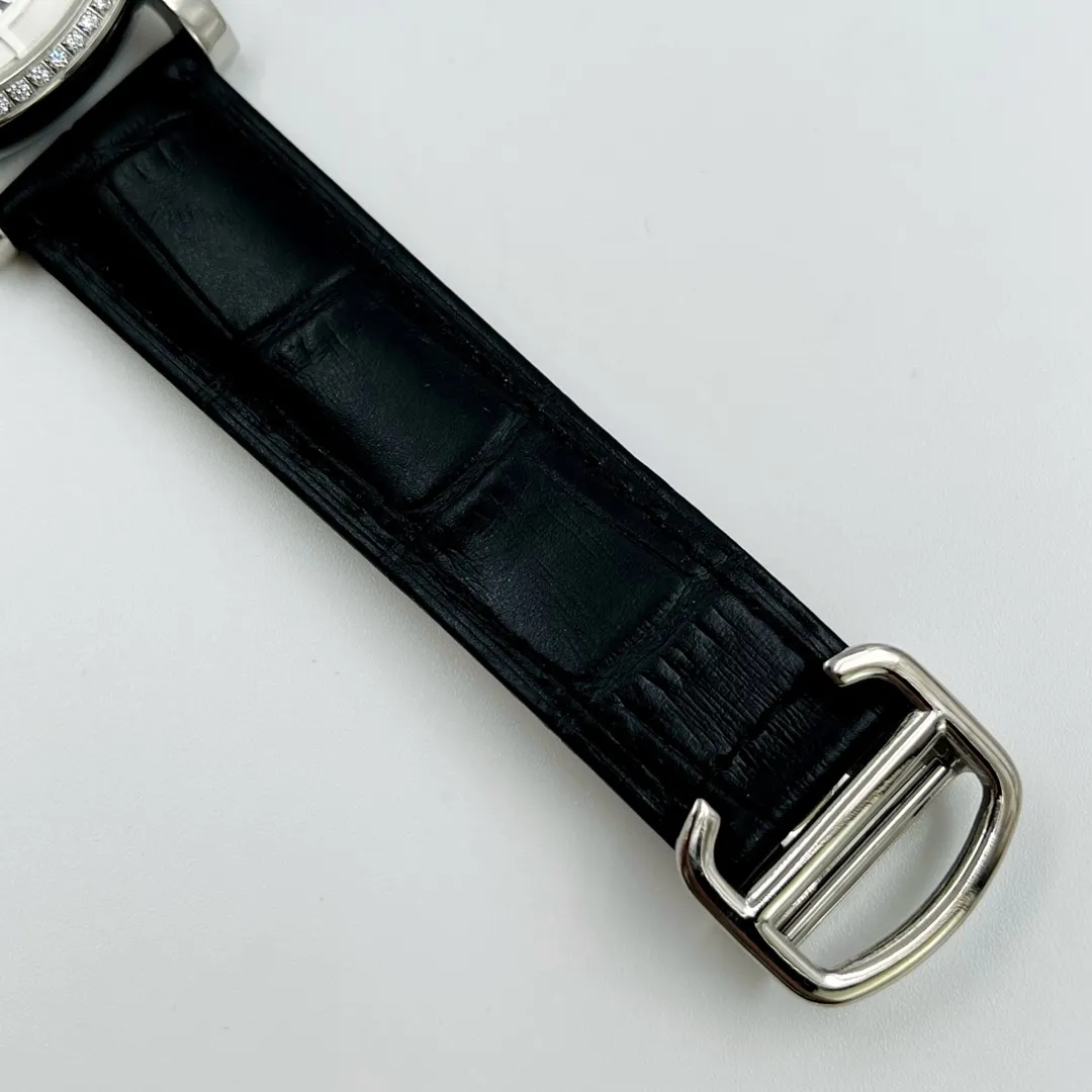 【Foreign trade import】💰1400! Cartier - CARTIER classic three-hand design imported fully automatic three-hand calendar mechanical movement 316L stainless steel case mineral-reinforced mirror genuine cowhide leather strap with original folding buckle Case size: diameter 40.2 mm thickness 12.3 mm Z.W produces outstanding and extraordinary men's style