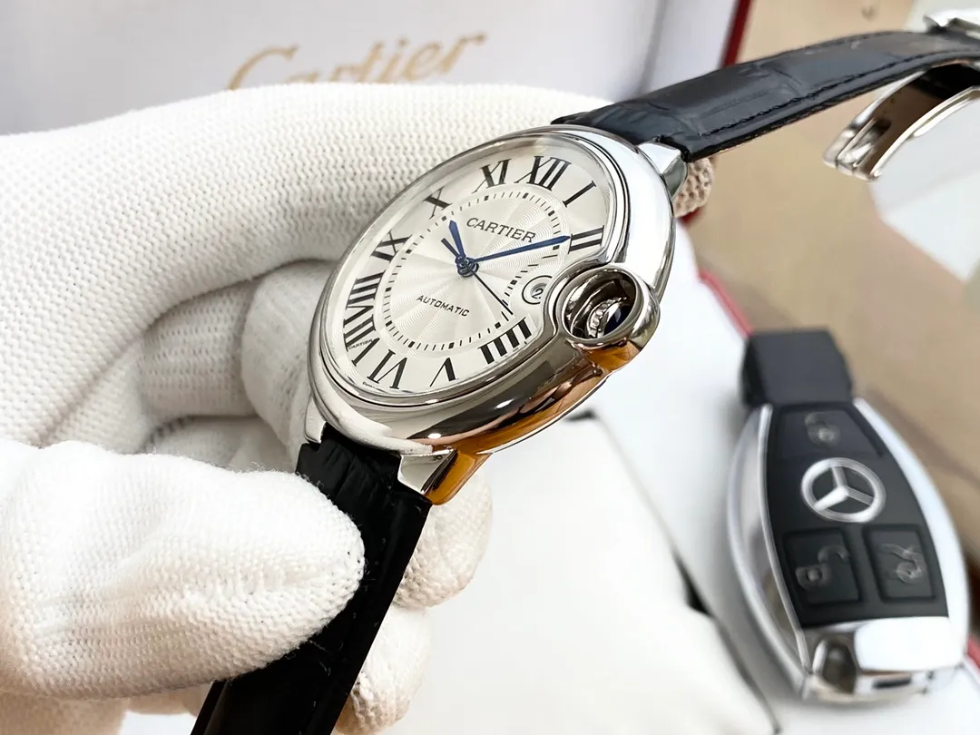 【High-end replica】💰1080! Cartier Blue Balloon Men's Watch Imported fully automatic Citizen 8215 mechanical movement 316 stainless steel case High-definition mineral mirror Diameter 42mm Thickness 11mm The men's spirit represented by this watch Whether it is a formal occasion or daily outing, worn on the wrist, it shows the chic and gentlemanly style.