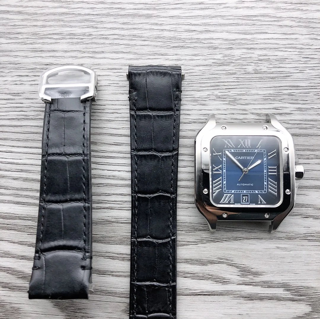 【Top Replica】💰5300! Cartier CARTIER 🎮Santos series WSSA0039 mechanical men's watch, original mold opening, excellent quality, noble and elegant watch, gentleman style! 🎮Equipped with Swiss 4130 movement, sapphire glass mirror, 316L stainless steel case, 316L stainless steel strap, diameter 38*47.5mm, thickness 11mm