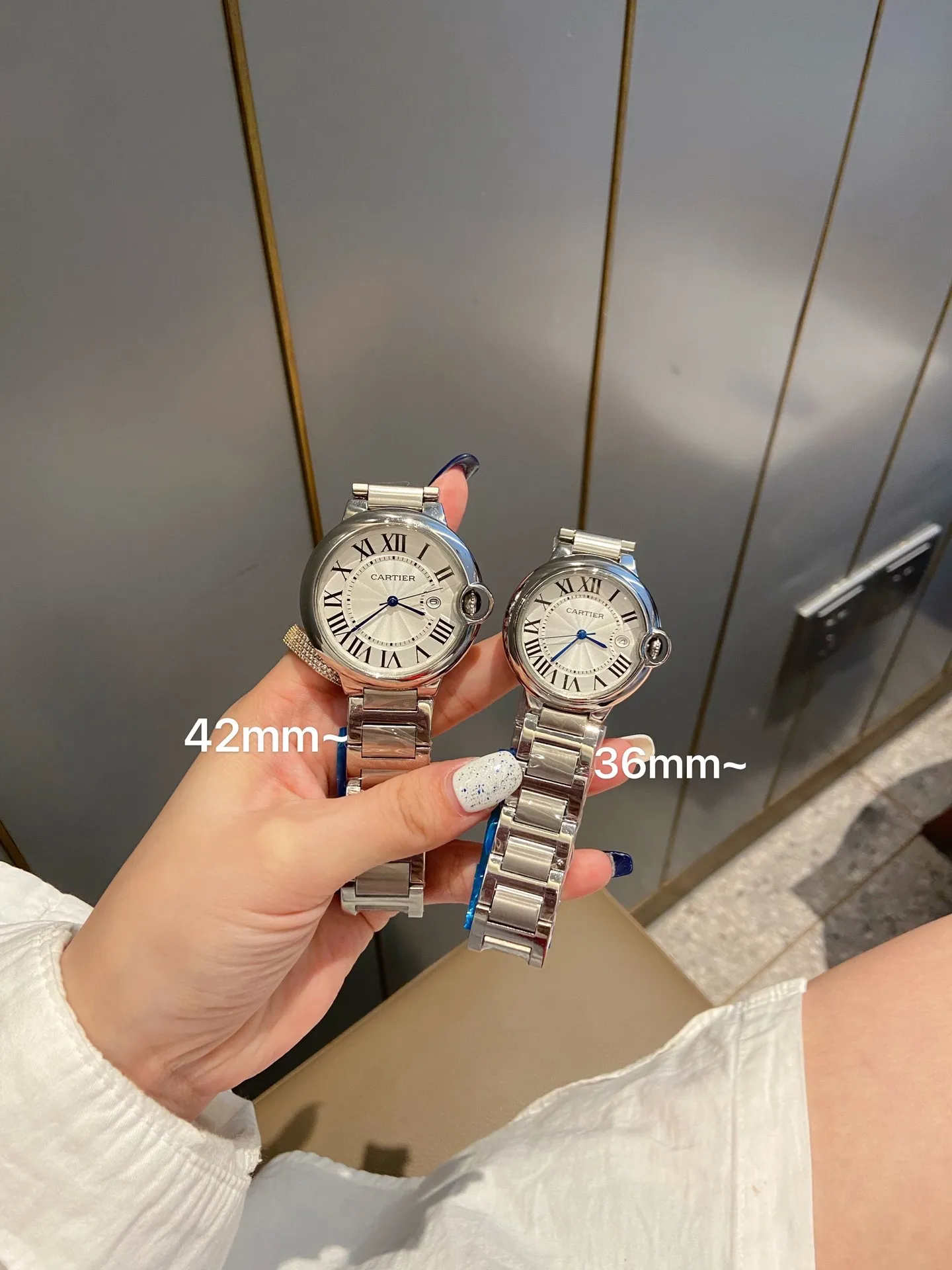 [High-end replica] 💰620 Couple model 💏 Cartier Blue Balloon! ! Stainless steel case, imported quartz movement! ! Convex coated mirror! ! Three sizes are available, 28mm 33mm 36mm for women and 42mm for men! !