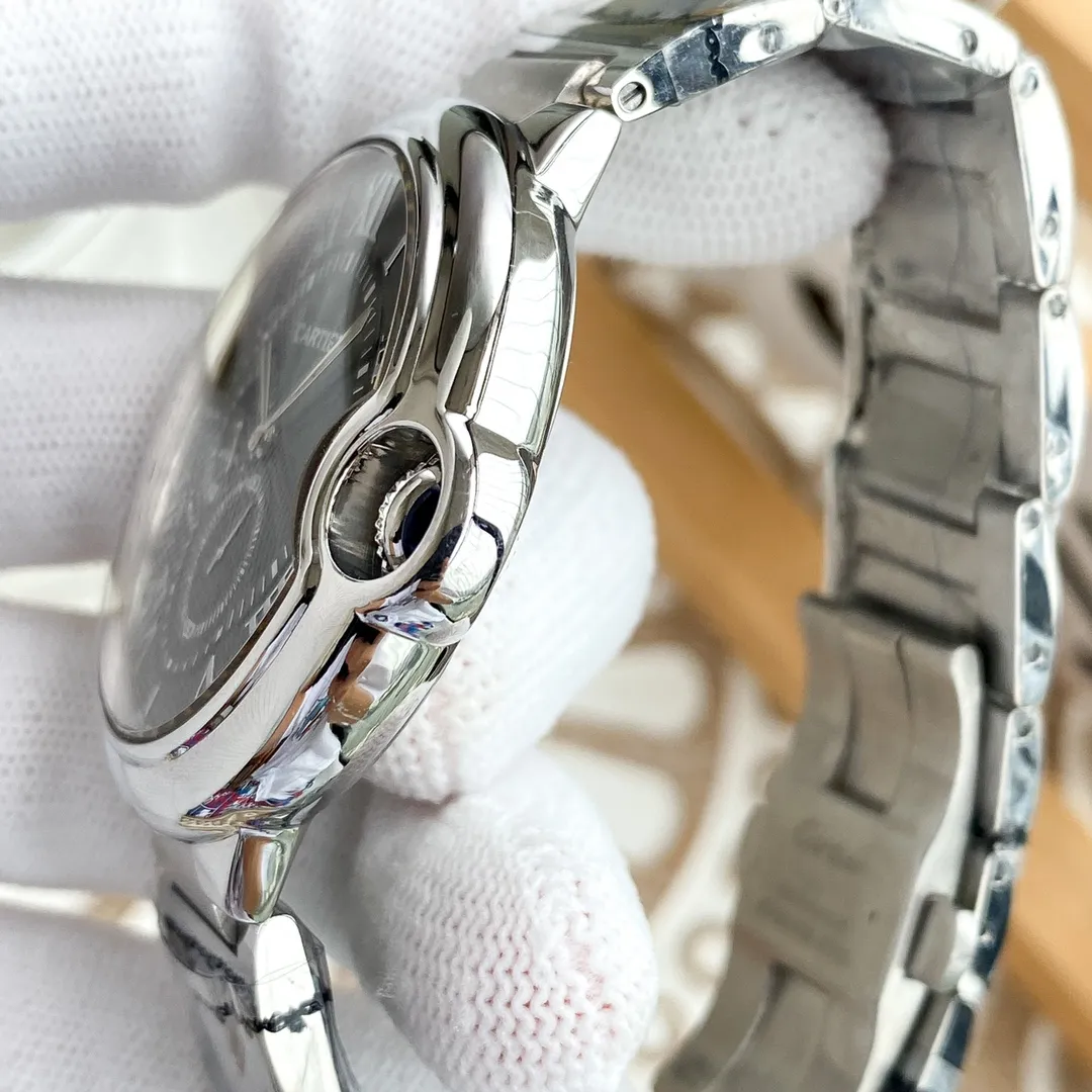 【Foreign trade import】💰1500! Cartier-Cartier ‼ ️Exquisite men's watch, noble and elegant, four-hand separated design, gentlemanly style, excellent quality, hot selling all over the city. Using fully automatic mechanical movement, top-grade 316 stainless steel case, imported calfskin strap, mineral super mirror, size 46*13🔥Top quality products are constantly produced🔥