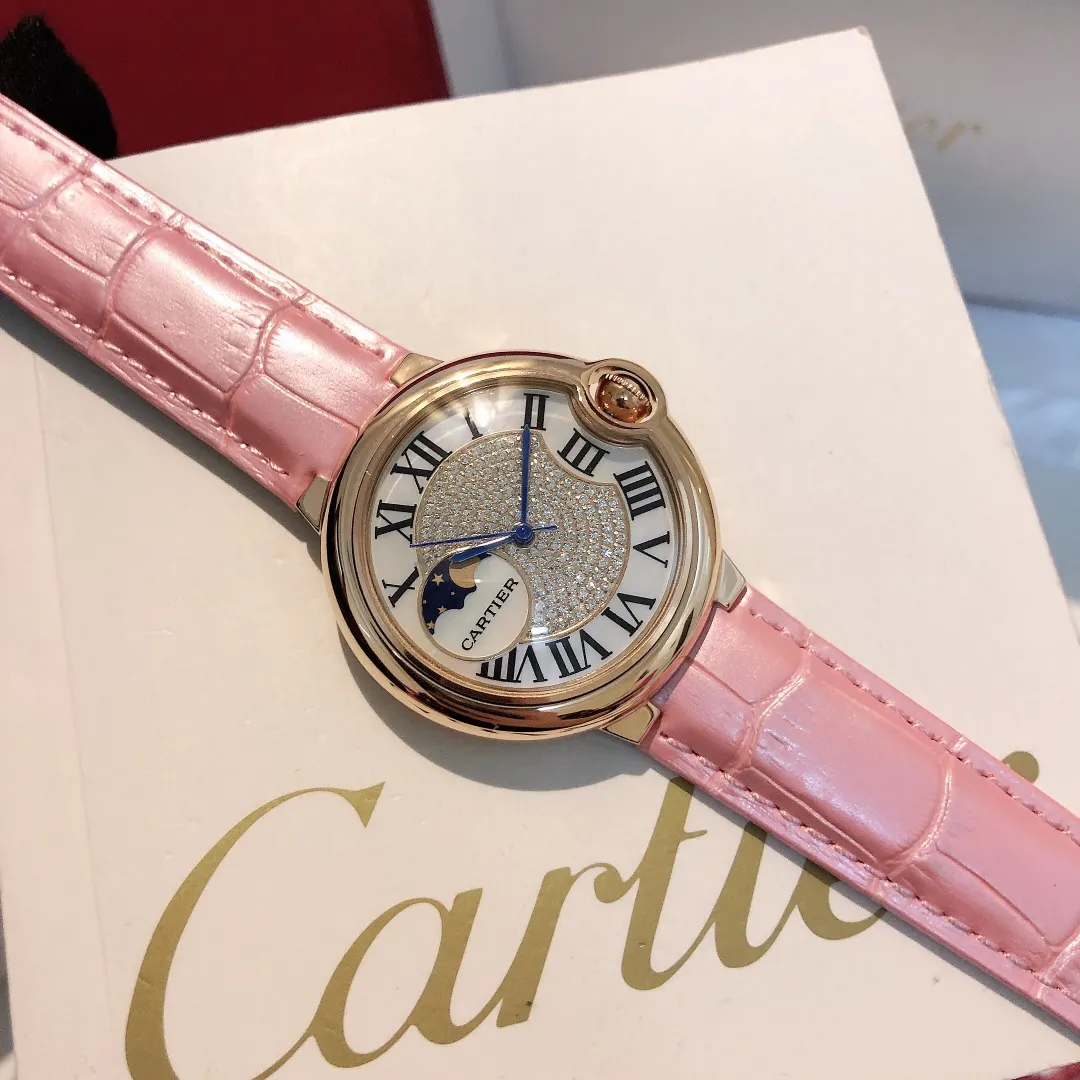 【Foreign trade import】💰1040! Cartier-CARTIER women's watch, imported quartz movement, 316L stainless steel case, precision ceramic steel belt, mineral super strong glass mirror, 36mm diameter, 10mm thick "MX real shot"