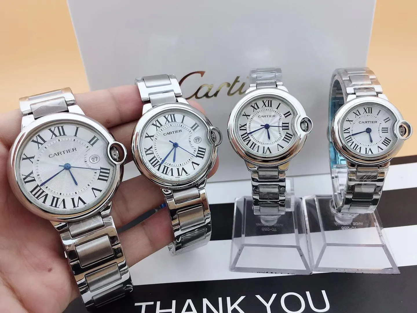 [High-end replica] 💰620 Couple model 💏 Cartier Blue Balloon! ! Stainless steel case, imported quartz movement! ! Convex coated mirror! ! Three sizes are available, 28mm 33mm 36mm for women and 42mm for men! !