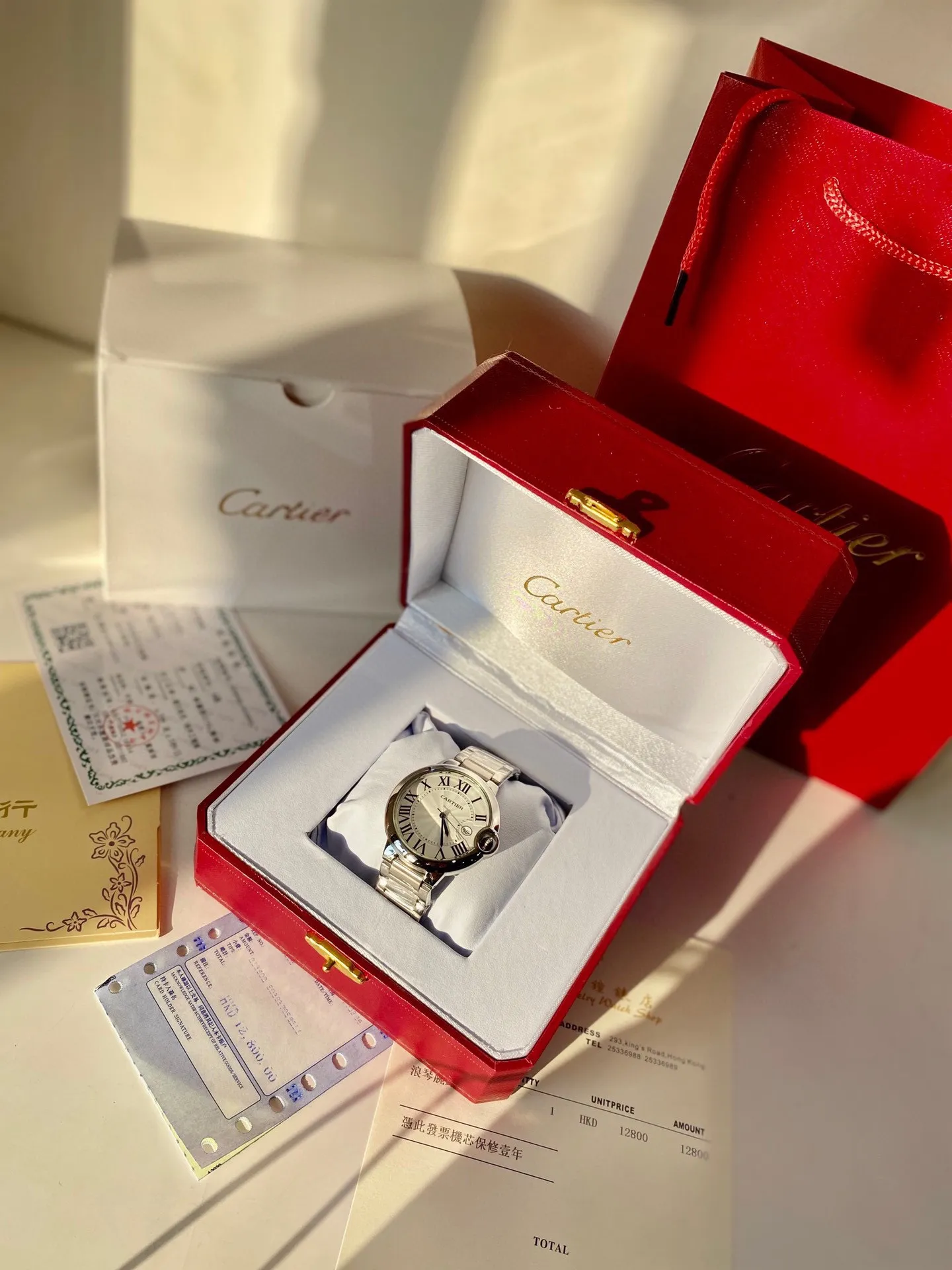 [High-end replica] 💰620 Couple model 💏 Cartier Blue Balloon! ! Stainless steel case, imported quartz movement! ! Convex coated mirror! ! Three sizes are available, 28mm 33mm 36mm for women and 42mm for men! !