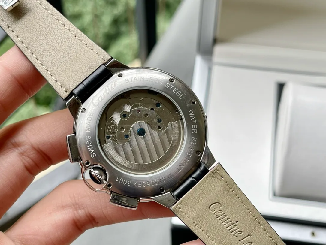 【High-end replica】💰1840! Cartier-Cartier ‼ ️🌹🌹🌹Exquisite men's watch, new multi-functional design, noble atmosphere, gentleman style, excellent quality, hot selling all over the city. Adopting fully automatic mechanical movement, top-grade 316 stainless steel case, imported calfskin strap, mineral super mirror, diameter 46mm🔥Top quality products are constantly produced🔥