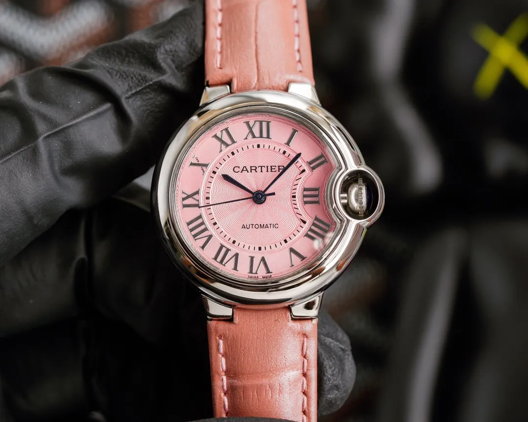 【Foreign trade import】💰1160! Cartier♠️Fully automatic machine, top-layer calfskin, arched blue glass, 36*12mm/33*12mm, the silhouette sculpted by years and experience in shopping malls continues the elegant legend of the domineering president driver de cartier ❗