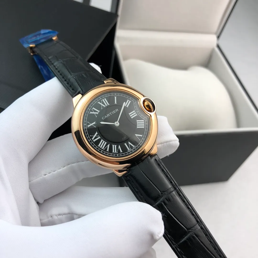 【Foreign trade import】💰840! Cartier - [CARTIER Blue Balloon Series Goddess Watch, very popular among goddesses, 316L fine steel case hand-set with diamonds, clean brushed metal dial, showing simple temperament, imported quartz movement, the latest and most pink color, super white hand, great appearance and temperament! Original folding clasp, size: 36mm...