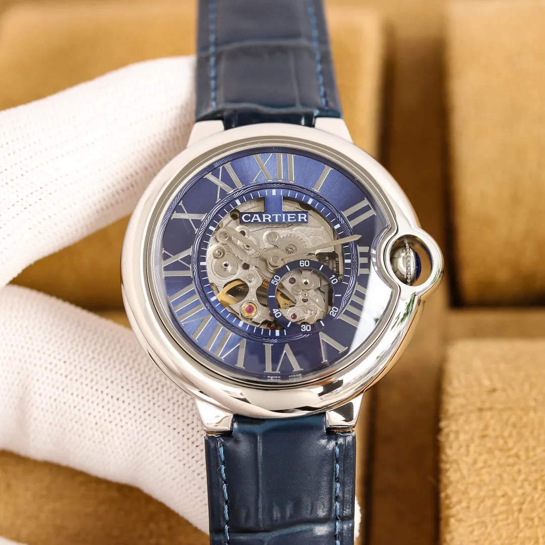 【Top replica】💰2500! Taiwan factory Cartier 🎈Blue Balloon series, built-in: Japanese Citizen 82S7 automatic mechanical movement (durable), water drop (fish eye bubble) sapphire glass mirror 🎈Unique three-dimensional design, five-digit small seconds seem to be suspended in the air on the dial, 🎈Highly waterproof, diameter 42mm, thickness 12mm.
