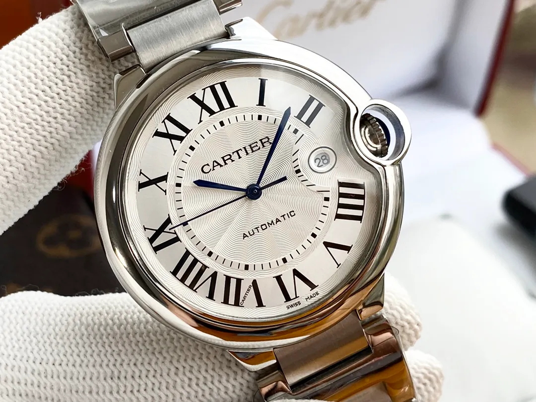 【High-end replica】💰1080! Cartier Blue Balloon Men's Watch Imported fully automatic Citizen 8215 mechanical movement 316 stainless steel case High-definition mineral mirror Diameter 42mm Thickness 11mm The men's spirit represented by this watch Whether it is a formal occasion or daily outing, worn on the wrist, it shows the chic and gentlemanly style.