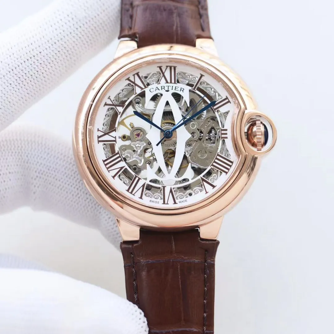 【High-end replica】💰1300! Cartier-CARTIER🏅🏅 Type: Men's watch🎉🎉 Case: Top version 316 stainless steel L Strap: Imported calfskin strap Movement: Fully automatic imported 8217 mechanical movement ⚙️ Mirror: Sapphire mirror Size: 44mm in diameter, 12mm thick 🍷Exquisite inheritance of real effects, quality guaranteed! ‼ ️The elegant style instantly enhances the charm of men and is a symbol of taste and noble life!