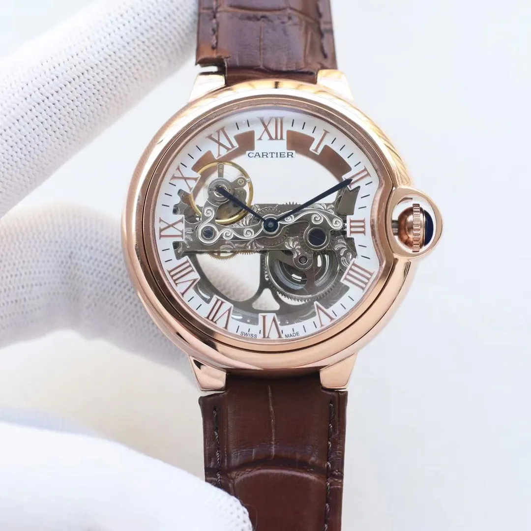 【High-end replica】💰1300! Cartier-CARTIER🏅🏅 Type: Men's watch 🎉🎉 Case: Top version 316 stainless steel L Strap: Imported calfskin strap Movement: Fully automatic imported 8217 mechanical movement ⚙️ Mirror: Sapphire mirror Size: 46mm in diameter, 12mm thick 🍷Exquisite inheritance of real effects, quality guaranteed! ‼ ️The elegant style instantly enhances the charm of men and is a symbol of taste and noble life!