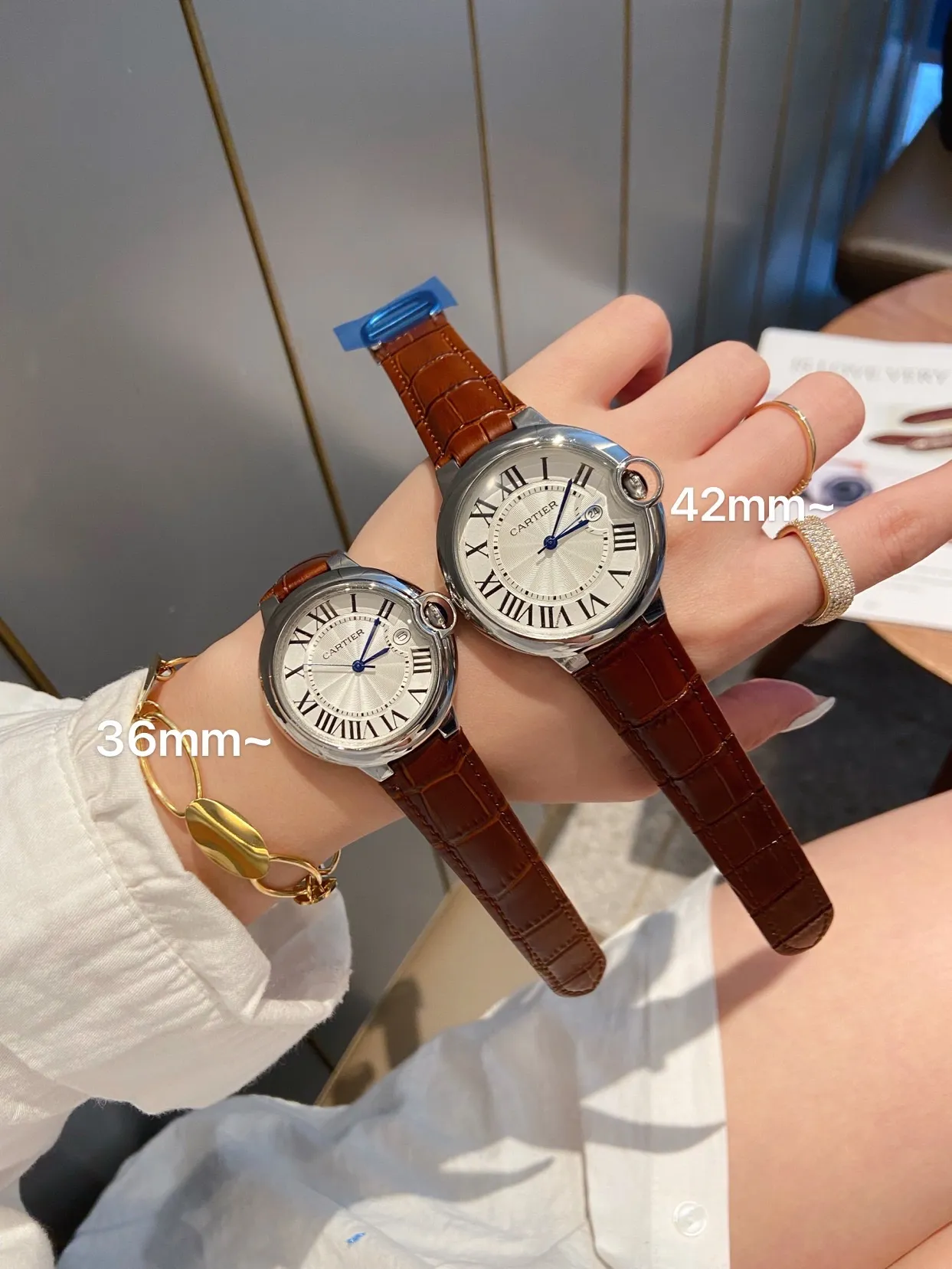 [High-end replica] 💰620 Couple model 💏 Cartier Blue Balloon! ! Stainless steel case, imported quartz movement! ! Convex coated mirror! ! Three sizes are available, 28mm 33mm 36mm for women and 42mm for men! !