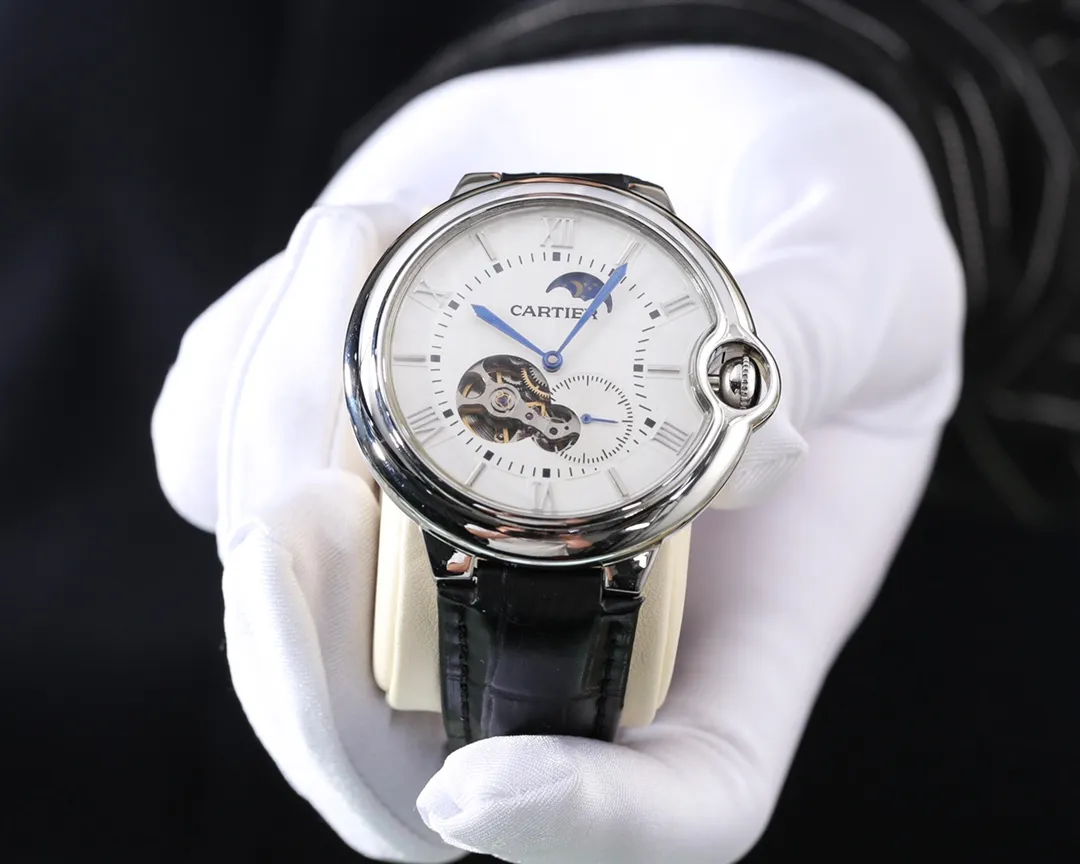 【Foreign trade import】💰1220! Cartier (Exquisite and wise work) Best design [Fu] Roman & Skeleton [Type] Exquisite men's watch (more excellent) Real man [Fu] (Legendary sales) [Strap] Genuine cowhide & stainless steel strap (more comfortable) Very popular [Fu] [Movement] Super top mechanical movement (more stable) Perpetual and permanent [Fu] [Material] Mineral super strong mirror (more wear-resistant) Super thick feeling [Fu] Smart style [福] Atmospheric design [福] Return of the King [福] [Size] 40mm in diameter and 12mm thick Smart launch! Welcome to reprint [post] [post]