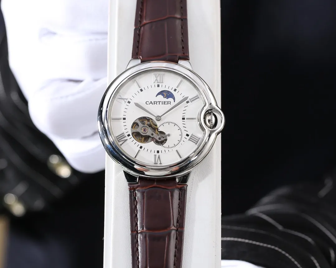 【Foreign trade import】💰1220! Cartier (Exquisite and wise work) Best design [Fu] Roman & Skeleton [Type] Exquisite men's watch (more excellent) Real man [Fu] (Legendary sales) [Strap] Genuine cowhide & stainless steel strap (more comfortable) Very popular [Fu] [Movement] Super top mechanical movement (more stable) Perpetual and permanent [Fu] [Material] Mineral super strong mirror (more wear-resistant) Super thick feeling [Fu] Smart style [福] Atmospheric design [福] Return of the King [福] [Size] 40mm in diameter and 12mm thick Smart launch! Welcome to reprint [post] [post]