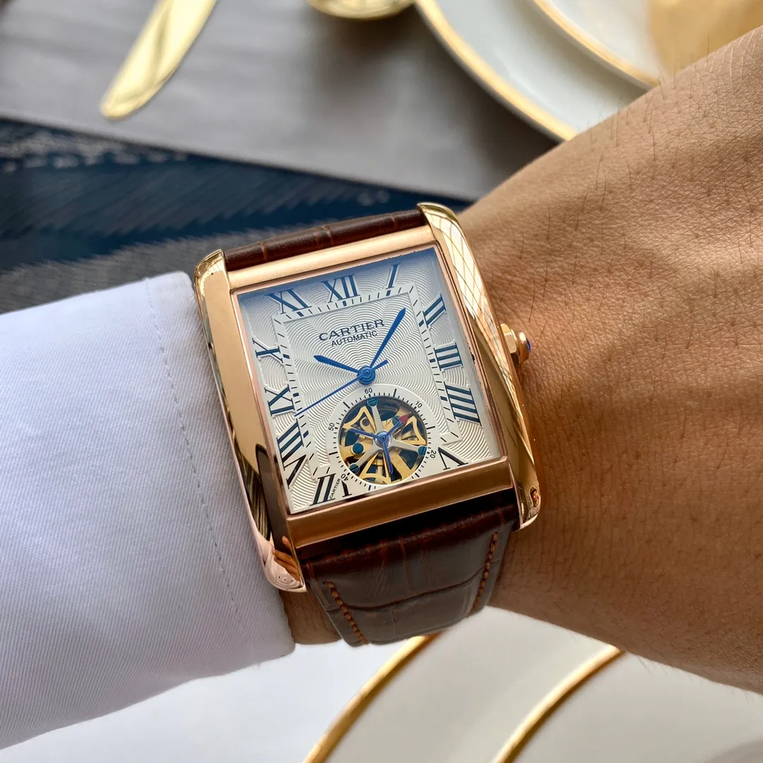 【Foreign trade import】💰1320! Cartier (extremely noble and wise work) best design [福] [Type] exquisite men's watch (more excellent) real man [福] (legendary sales) [strap] genuine cowhide strap (more comfortable) deeply loved [福] [movement] super top mechanical movement (more stable) perpetual motion [福] [material] mineral super strong mirror (more wear-resistant) super thick feel [福] wise style [福] atmospheric design [福] Return of the King [福] [Size] 41mm in diameter and 12mm thick, smart launch! Welcome to reprint [post] [post]