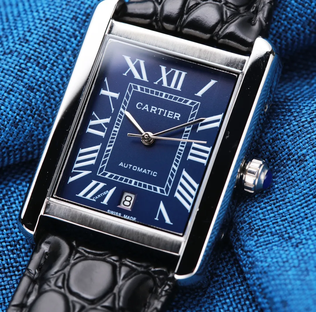 【High-end replica】💰1300! Other qualities 💰Private chat! Cartier ⌚️CARTIER Tank Series Men's Mechanical Watch 💯 Brand new Citizen 8215 automatic mechanical movement, accurate travel time, 🅾️reworked 💯 316L stainless steel case with imitation machine workmanship, case size 31*41 💯 Anti-scratch sapphire glass mirror 💯 Crocodile pattern cowhide or frosted cowhide strap optional, with original folding buckle! Welcome to reprint! (Focus on original new machines) Don’t forget the original intention ~, JH...!
