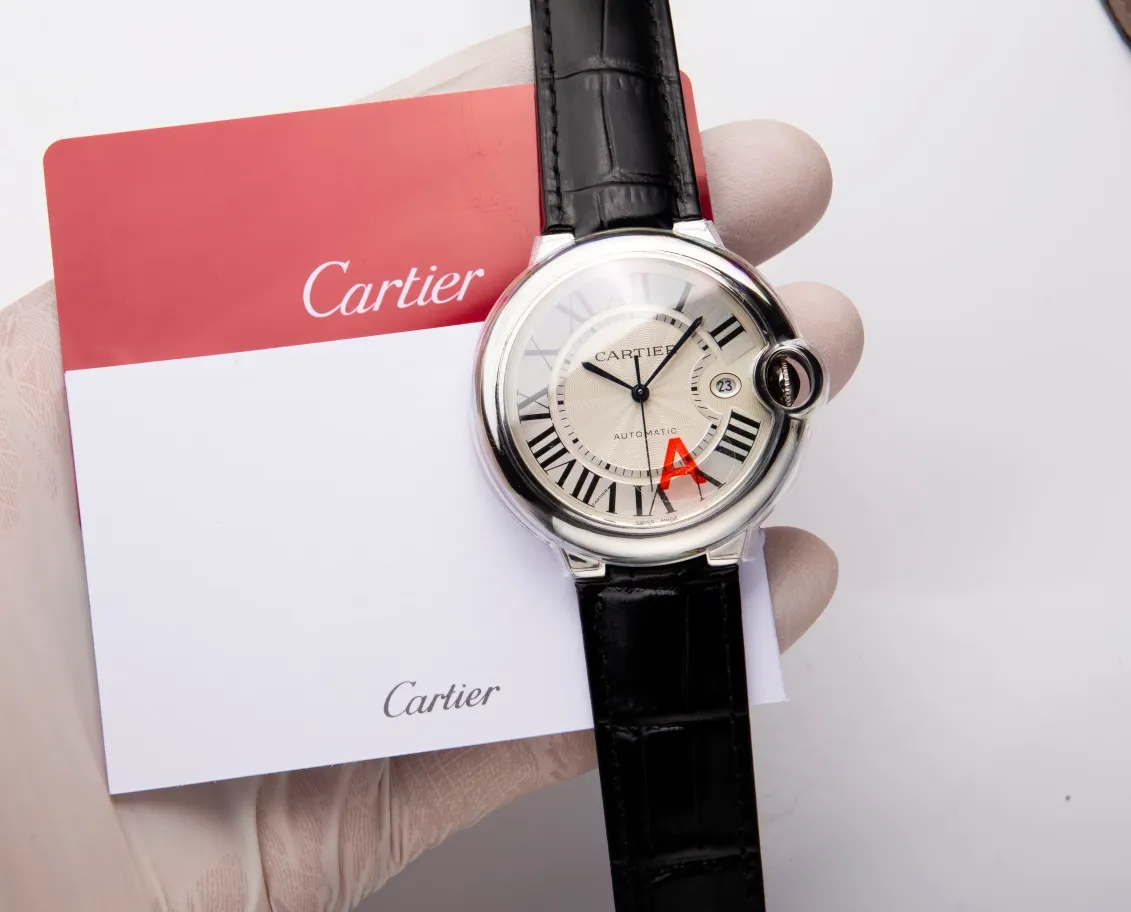 【High-end replica】💰1080! Customized all-in-one machine 💰1920! Cartier Blue Balloon series, 42mm, equipped with imported 9015 all-in-one machine, sapphire mirror, highly waterproof, burnt steel blue pointer color, head curvature shape (Extreme replica requirements create high quality, playing with more than concepts!)