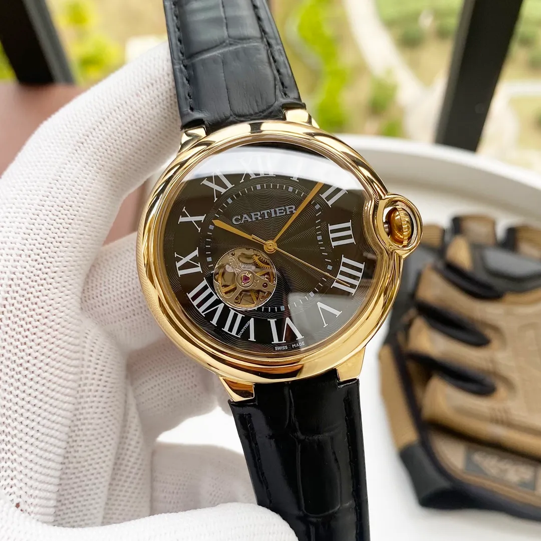 【High-end replica】💰1440! Cartier's premium men's watch features a striking three-hand design, superb craftsmanship, originality, nobility and gentlemanly style. Using fully automatic imported Citizen 8215 mechanical movement, top-grade 316 stainless steel case and strap, mineral super mirror, size 46*13