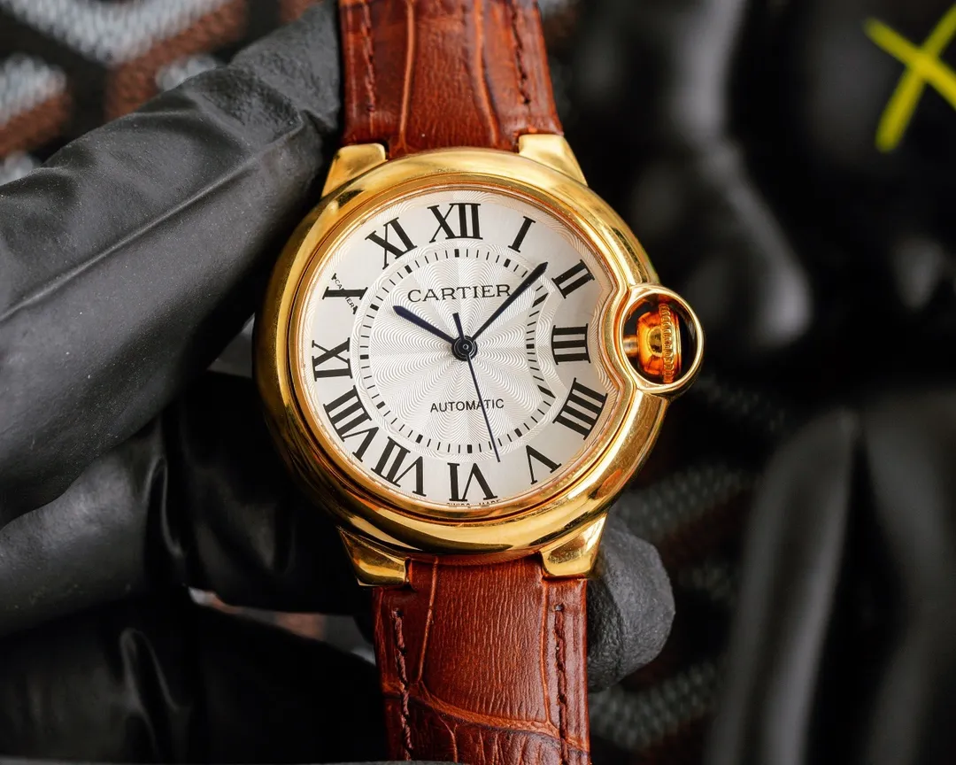 【Foreign trade import】💰1160! Cartier♠️Fully automatic machine, top-layer calfskin, arched blue glass, 36*12mm/33*12mm, the silhouette sculpted by years and experience in shopping malls continues the elegant legend of the domineering president driver de cartier ❗