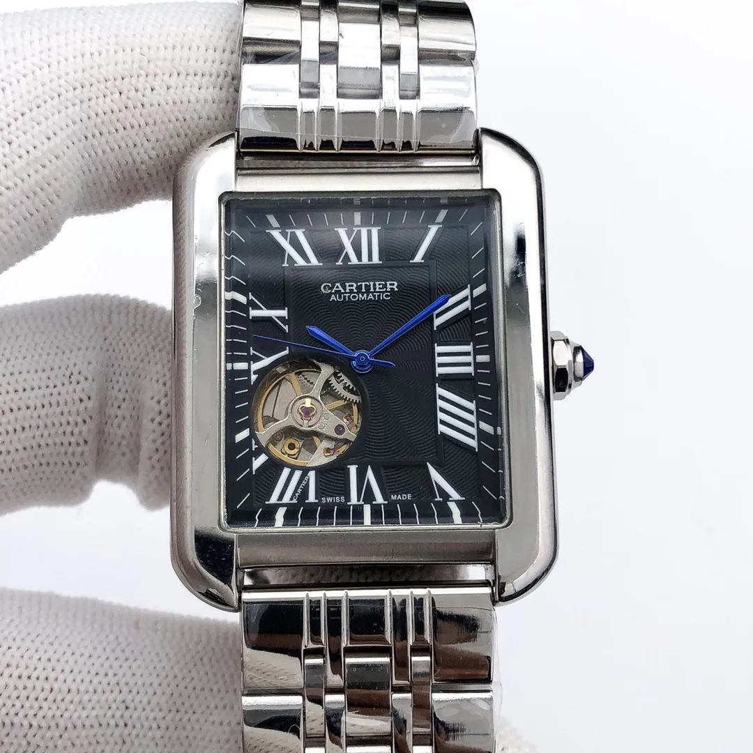 【High-end replica】💰1500! Cartier-CARTIER🏅 Type: Men's watch🎉🎉 Case: Top version 316 stainless steel L Strap: 316L stainless steel strap/Imported calfskin strap Movement: Fully automatic imported Citizen mechanical movement⚙️ Mirror: Wear-resistant and scratch-resistant sapphire mirror Size: 44mm in diameter and 12mm thick 🍷Exquisite inheritance of real effects, quality assurance! ‼ ️The elegant style instantly enhances the charm of men and is a symbol of taste and noble life!