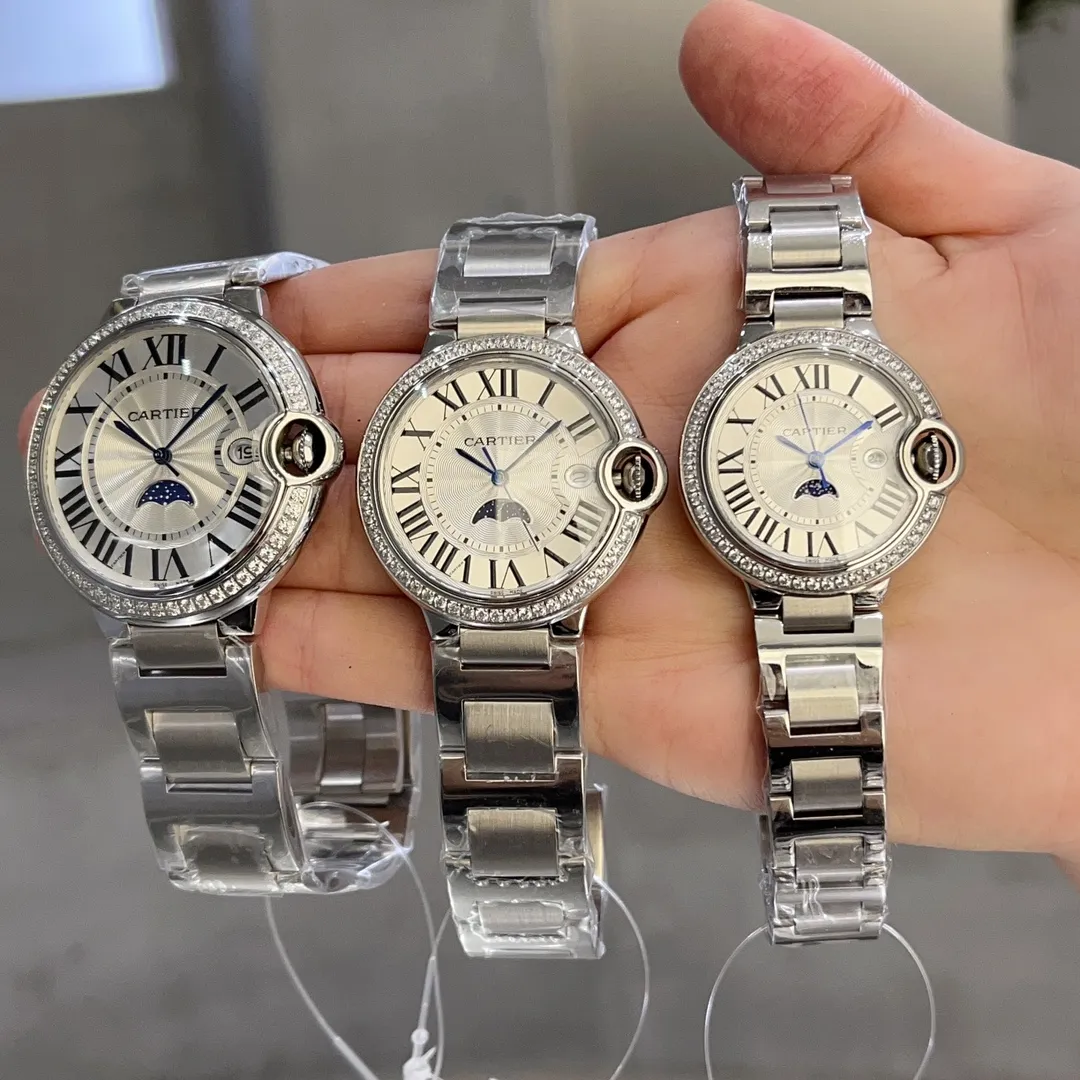 【Customized all-in-one machine】💰1720! Taiwan factory produces three-in-one women's 36mm Cartier Blue Balloon series: new quartz watch with two-and-a-half-hand calendar display, two-and-a-half-hand small seconds with calendar function that watch lovers expect, double sapphire mirror, 316 stainless steel case, steel blue sword-shaped hands, water drop fisheye effect sapphire mirror, Italian imported cowhide, 316 original steel band/calf leather strap, size 33mm 36mm 42mm 11mm thick, individually packaged, Xiaohongshu recommends the best-selling model 🧚‍♀️🧚‍♀️🧚‍♀️