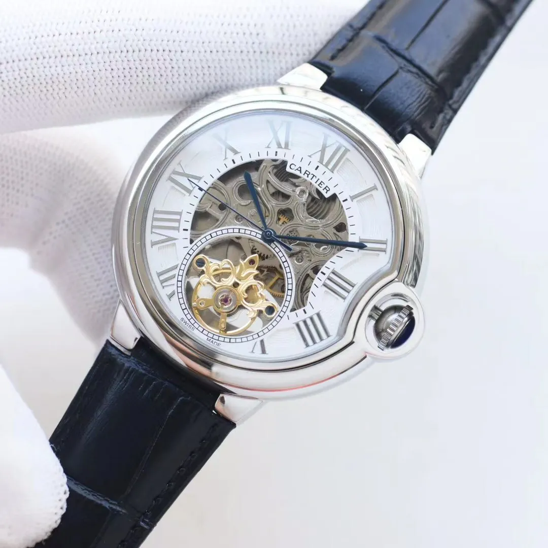 【High-end replica】💰1300! Cartier-CARTIER🏅🏅 Type: Men's watch🎉🎉 Case: Top version 316 stainless steel L Strap: Imported calfskin strap Movement: Fully automatic imported 8217 mechanical movement ⚙️ Mirror: Sapphire mirror Size: 44mm in diameter, 12mm thick 🍷Exquisite inheritance of real effects, quality guaranteed! ‼ ️The elegant style instantly enhances the charm of men and is a symbol of taste and noble life!