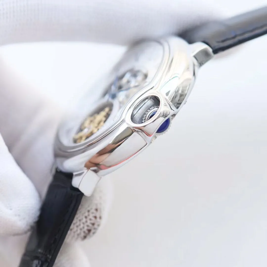 【High-end replica】💰1300! Cartier-CARTIER🏅🏅 Type: Men's watch🎉🎉 Case: Top version 316 stainless steel L Strap: Imported calfskin strap Movement: Fully automatic imported 8217 mechanical movement ⚙️ Mirror: Sapphire mirror Size: 44mm in diameter, 12mm thick 🍷Exquisite inheritance of real effects, quality guaranteed! ‼ ️The elegant style instantly enhances the charm of men and is a symbol of taste and noble life!