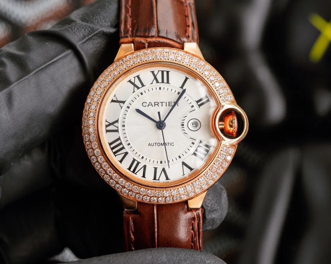 【Foreign trade import】💰1160! Cartier♠️Fully automatic machine, top-layer calfskin, arched blue glass, 36*12mm/33*12mm, the silhouette sculpted by years and experience in shopping malls continues the elegant legend of the domineering president driver de cartier ❗