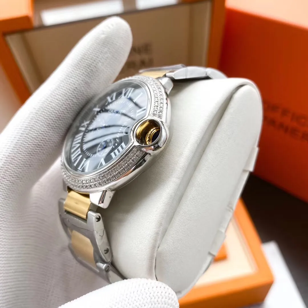 【Foreign trade import】💰1320! Cartier-Cartier ‼ ️Multi-functional blue balloon series🌹🌹🌹Exquisite men's watch, exquisite craftsmanship, originality, noble atmosphere and gentleman style. Adopting fully automatic mechanical movement, top-grade 316 stainless steel case, imported calfskin strap, mineral super mirror, size 44*13🔥Top quality products are constantly produced🔥