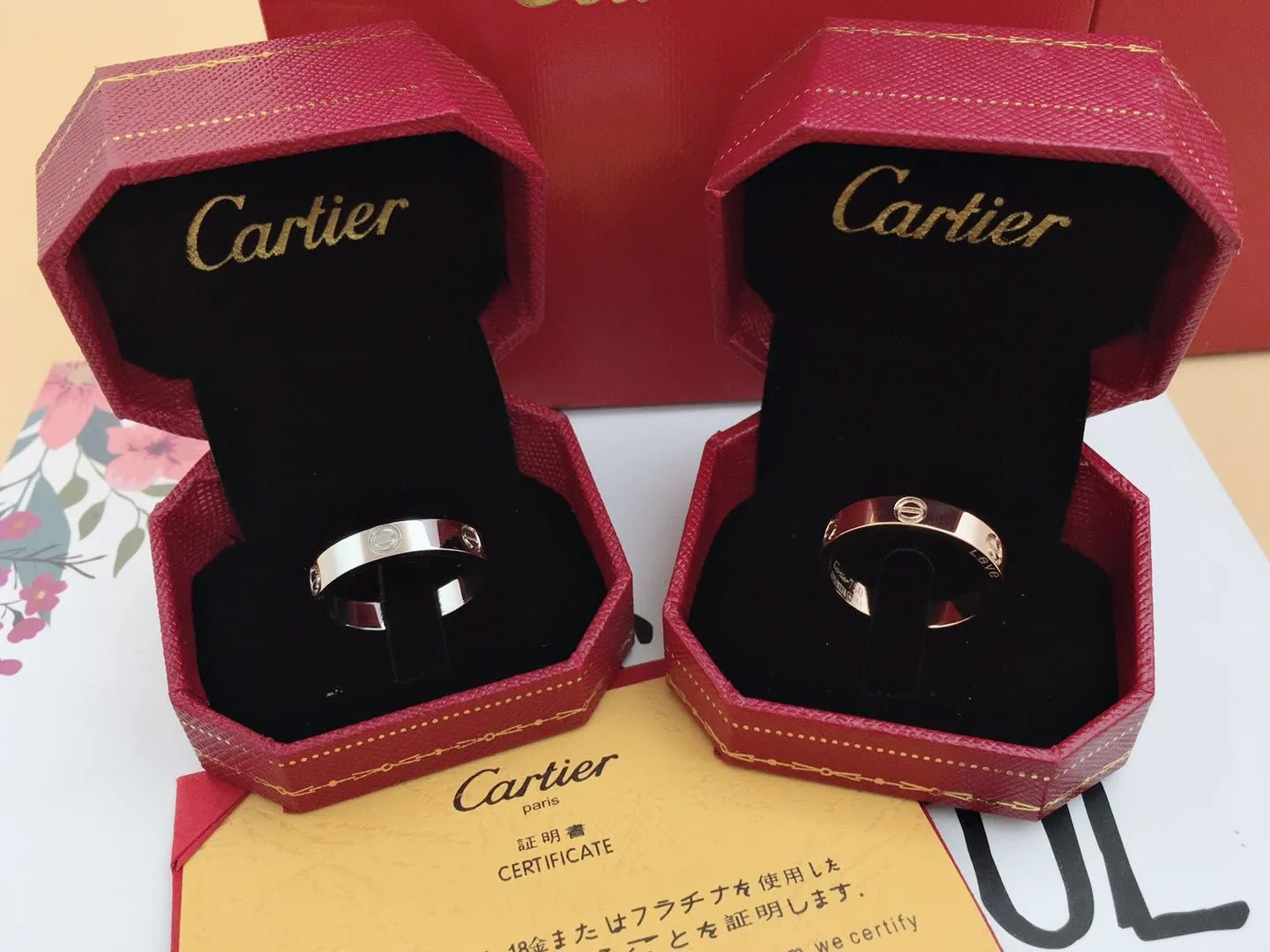 [Replica one to one] 💰240 per Cartier ring, rose gold and silver, two colors, ring size 6-10, generally girls wear 7-8, boys wear 9-10