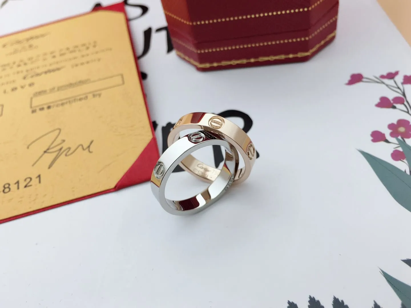 [Replica one to one] 💰240 per Cartier ring, rose gold and silver, two colors, ring size 6-10, generally girls wear 7-8, boys wear 9-10