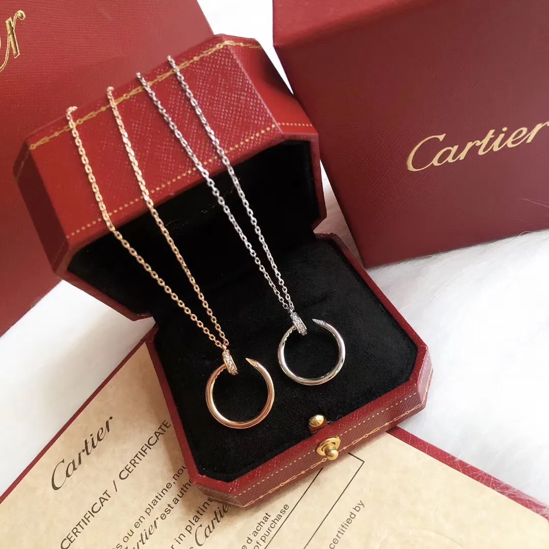 【Purchasing quality】💰440! Cartier juste un clou series nail polished necklace high-end customization, exquisitely crafted from Germany imported s925 sterling silver material, electroplated with thick gold, the same proportion as the original version, the highest version on the market, k gold craftsmanship, rose gold, platinum, two colors available, medium size