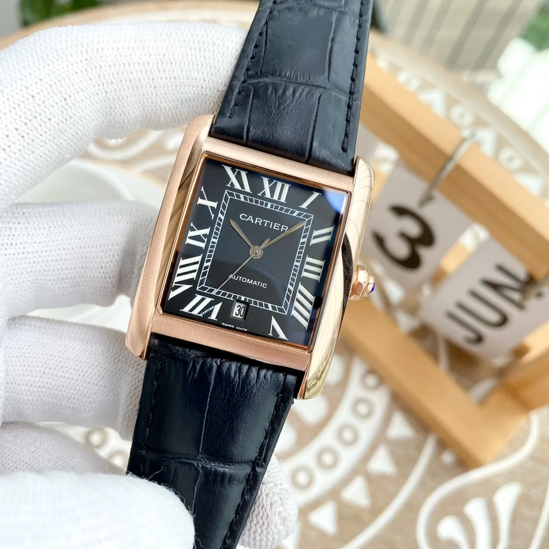 【High-end replica】💰1300! Cartier-Cartier ‼ ️Exquisite men's watch, noble and elegant, large three-hand design, gentlemanly style, excellent quality, hot selling all over the city. Using fully automatic imported Citizen 8215 mechanical movement, top-grade 316 stainless steel case, imported calfskin strap, sapphire mirror, size 40*10🔥Top-quality products are constantly produced🔥