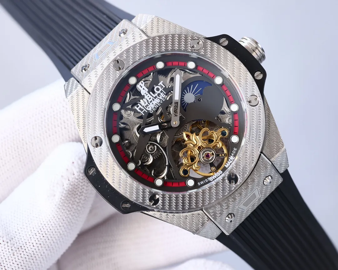 【High-end replica】💰1720! Hublot-Hublot🔥Exquisite men's watch, classic three-hand design, noble and gentlemanly style, excellent quality, hot selling all over the city. It adopts fully automatic imported Citizen 8215 mechanical movement, top-grade 316 stainless steel case, natural rubber strap, mineral super mirror, size 46*13🔥Top product, high quality products constantly🔥