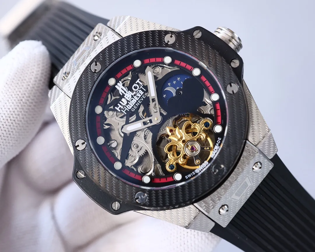 【High-end replica】💰1720! Hublot-Hublot🔥Exquisite men's watch, classic three-hand design, noble and gentlemanly style, excellent quality, hot selling all over the city. It adopts fully automatic imported Citizen 8215 mechanical movement, top-grade 316 stainless steel case, natural rubber strap, mineral super mirror, size 46*13🔥Top product, high quality products constantly🔥
