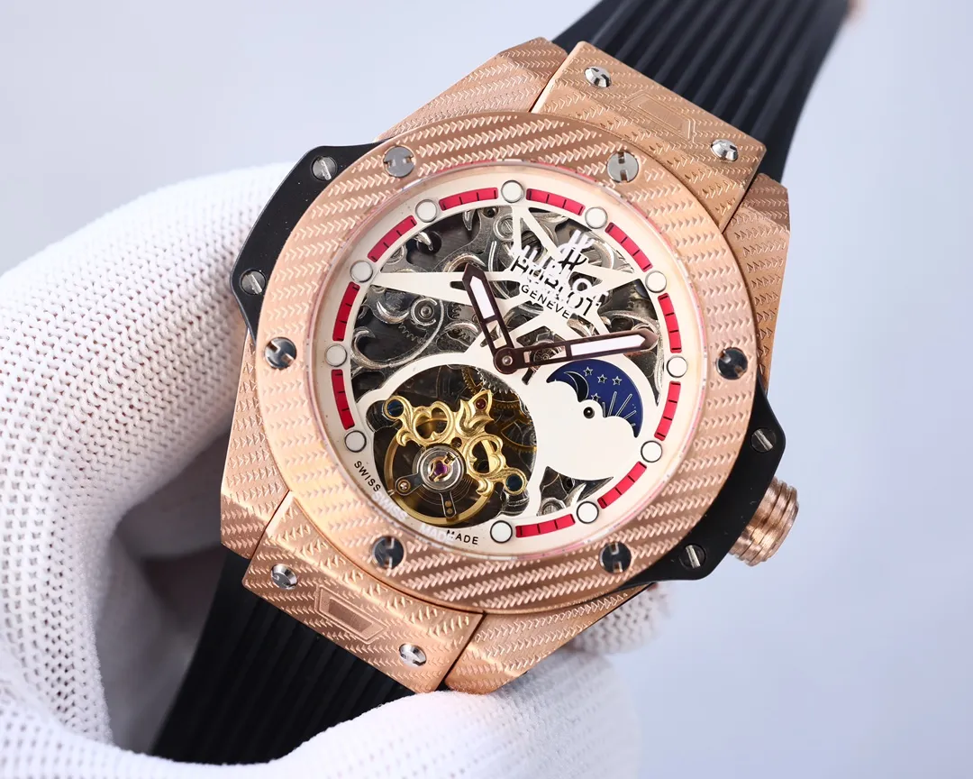 【High-end replica】💰1720! Hublot-Hublot🔥Exquisite men's watch, classic three-hand design, noble and gentlemanly style, excellent quality, hot selling all over the city. It adopts fully automatic imported Citizen 8215 mechanical movement, top-grade 316 stainless steel case, natural rubber strap, mineral super mirror, size 46*13🔥Top product, high quality products constantly🔥