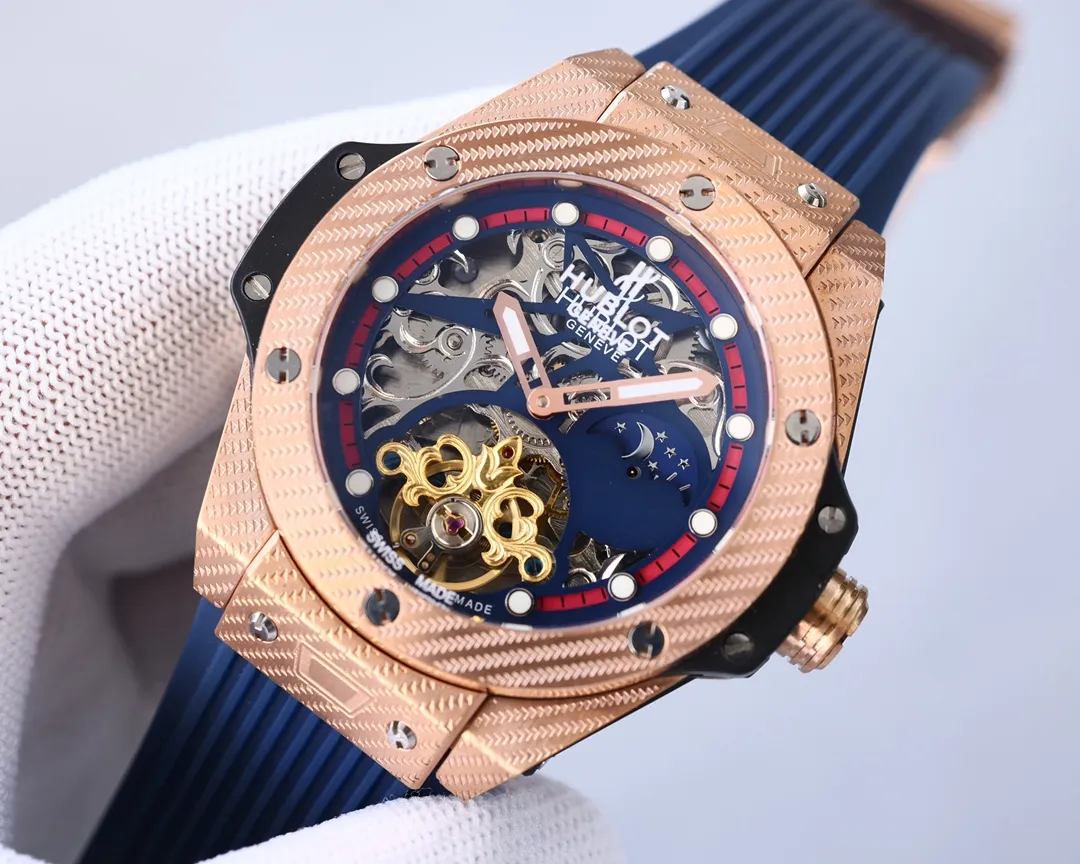 【High-end replica】💰1720! Hublot-Hublot🔥Exquisite men's watch, classic three-hand design, noble and gentlemanly style, excellent quality, hot selling all over the city. It adopts fully automatic imported Citizen 8215 mechanical movement, top-grade 316 stainless steel case, natural rubber strap, mineral super mirror, size 46*13🔥Top product, high quality products constantly🔥