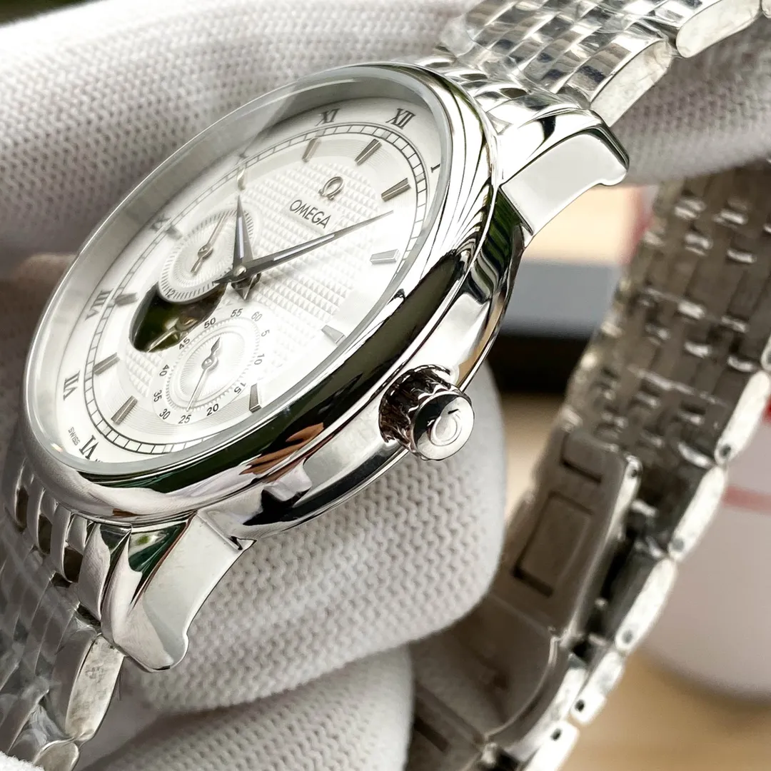 【Foreign trade import】💰1300! OMEGA's high-quality men's watches are noble, gentlemanly, fashionable and versatile, and are the latest hot models. Using fully automatic mechanical movement, 316 stainless steel material, imported genuine cowhide strap, mineral super mirror, size: diameter 41mm, thickness 12mm