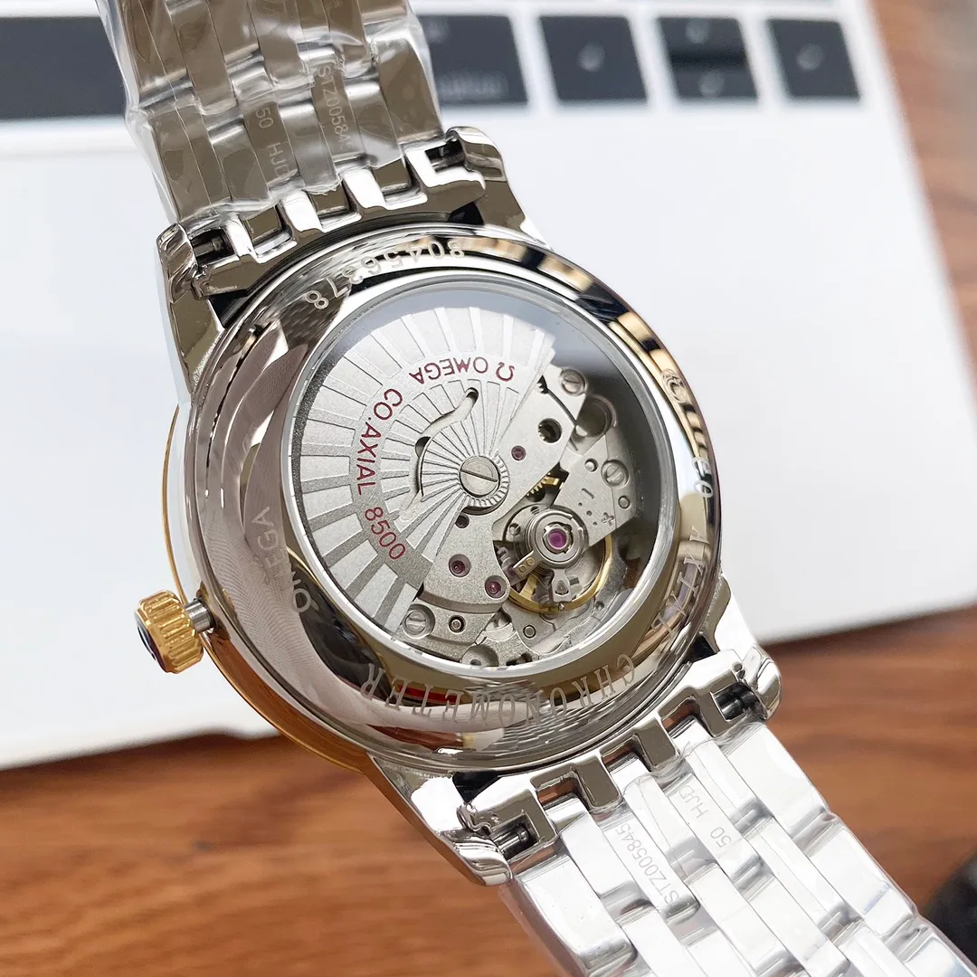 【High-end replica】💰960! Omega-OMEGA De Ville Series Type: [Cool] Men's Watch Case: 316 stainless steel (high quality workmanship) Strap: Imported calfskin/316 stainless steel (two options available) Movement: Imported Citizen 8215 fully automatic mechanical movement (stable travel time) Glass: High-grade sapphire mirror (anti-scratch) Size: diameter 40mm, thickness 12mm
