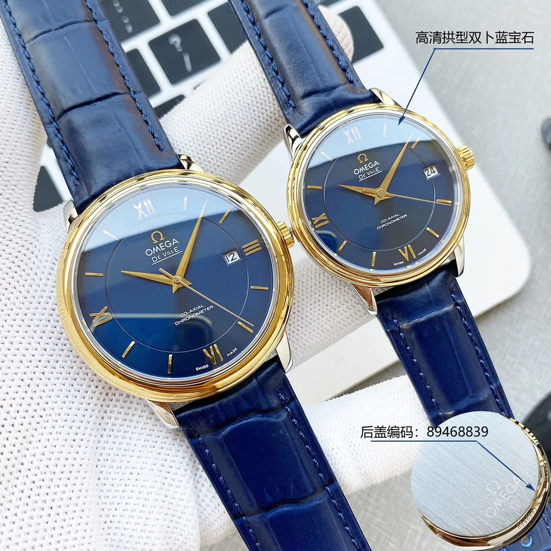 【High-end replica】💰1160! 【Customized all-in-one machine】💰1720! Omega-Diefei series-couples watch! Genuine mold opening, 👏The lettering is the same as the original product with sun pattern, the curved surface is upgraded to high-definition arched double sapphire glass (clearer display, anti-scratch) 👏The back of the steel belt is also synchronized with the original laser product batch number! It took 9 months to make many corrections and upgrades to create a 1:1 shell model, striving for perfection! The diameter of men's wear is 39.5mm, and the diameter of women's wear is 32.7mm👏! The style adopts the original Citizen 8215® movement, which vibrates 28,800 times per hour, and has zero repair quality. ✅The style is matched with Italian cowhide to make the wrist more comfortable and comfortable. 🗣The strap/buckle is engraved with the classic "OMEGA" logo, which is generous and classy. Real shot🔰Please pay attention to the details!