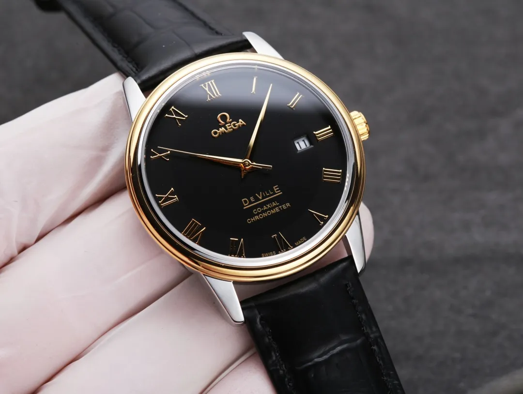 【High-end replica】💰1240! 【Customized all-in-one machine】💰1720! Omega De Ville Couple Series De VILLE Case: 316L stainless steel Strap: 316L stainless steel Glass: sapphire glass Movement: Original Citizen automatic machinery imported 9015 all-in-one movement, accurate, stable and durable Diameter: Male 39.5mm. (Focus on original new machines) Focus is an attitude, produced by JH!