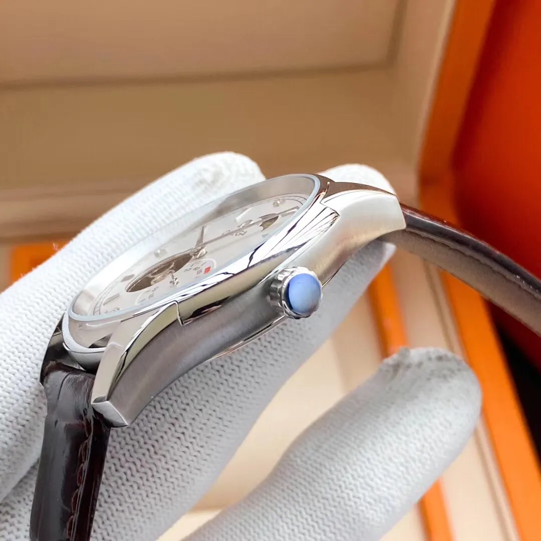 【Foreign trade import】💰1160! OMEGA-OMEGA‼ ️Exquisite men's watch🌹🌹🌹Two and a half hands equipped with moon phase design, noble and gentlemanly, excellent quality, hot selling all over the city. Adopting fully automatic mechanical movement, top-grade 316 stainless steel case, imported calfskin strap, mineral super mirror, size 40*12🔥The top products are constantly produced🔥