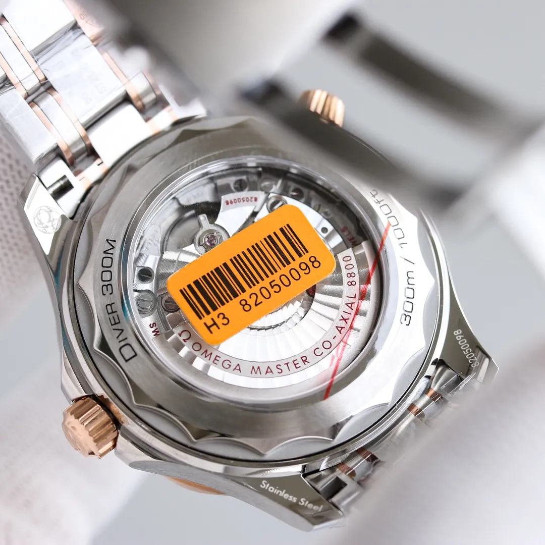【Top replica】💰4500! 💎 AG’s highest version! The latest upgraded version of OMEGA SEAMASTER Planet Ocean 300m 300m Coaxial Master Chronometer 42mm 42mm Diving Watch 210.30.42.20.01.001 Stainless steel brushed case is partially polished. The bezel is made of black ceramic and is decorated with a white enamel diving scale. The scale of the word circle is not easy to wear and fade. The ratchet countdown bezel rotates counterclockwise in one direction. Dome-shaped sapphire mirror coated with anti-glare film Polished black ceramic dial, laser engraved ripple pattern, with a calendar window at 6 o'clock, the hollow hands and embossed hour scales are rhodium-plated and covered with Super-LumiNova luminous coating, blue and green two-color luminous, green luminous minute hand display with green luminous dot on the bezel for diving oxygen countdown, multiple waterproof screw-in crown, can be worn for real sea diving, conical shaped helium exhaust valve, corrugated edge design is transparent The beautiful movement of the movement is clearly visible on the back of the watch, replica of the 8800 movement, ⚠️ detailed double T shock absorber, brushed steel strap, the strap is disassembled with screws on both sides like the original, independent fixed rod design strap in the middle, double folding snap buckle, with push-button fine-tuning extension, can be opened and extended to wear on the surface of the diving suit when diving, comes with NATO gray and black nylon strap, which can be easily replaced to switch different wearing styles, watch diameter 42mm Real shots of shipment