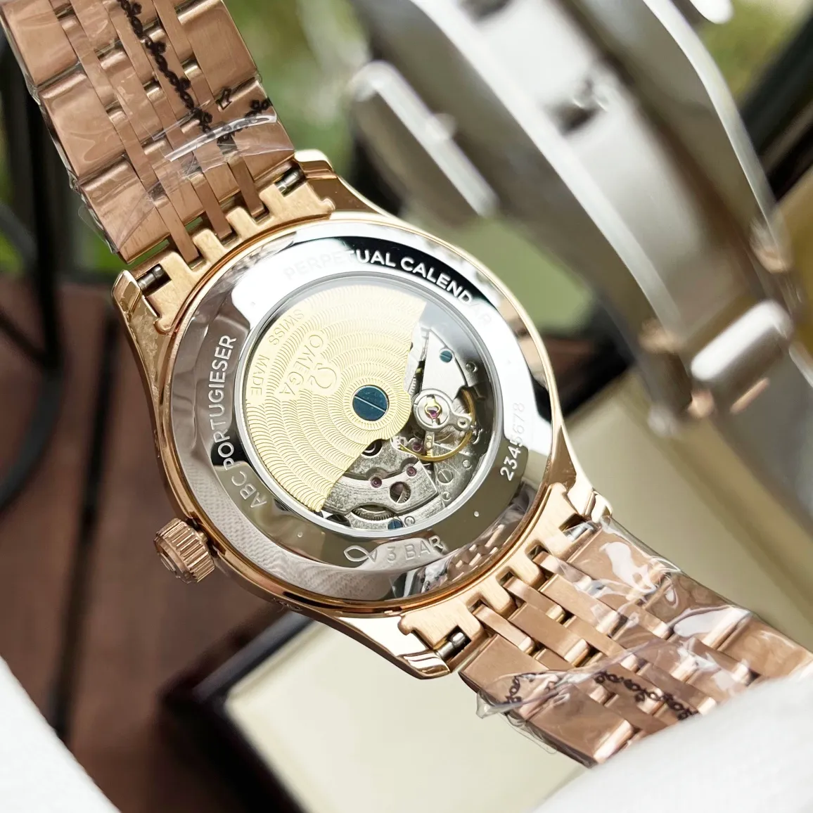 【Customized all-in-one machine】💰1720! Omega-Omega men's watch imported fully automatic Citizen 9015 all-in-one mechanical movement sapphire mirror 316L stainless steel case stainless steel strap/imported calfskin strap fashion design business casual size: diameter 40mm thickness 12mm
