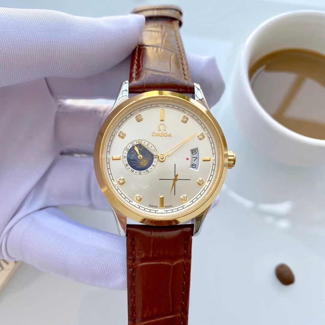 【Foreign trade import】💰1240! Omega (exquisite, wise work) values ​​quality Type: Exquisite men's watch (more excellent) Best design Strap: Genuine cowhide/316L stainless steel strap (more durable) Very popular Movement: Top mechanical movement (stable) Material: Mineral super strong mirror (wear-resistant) Real man's wise style Strong three-dimensional sense Special design Return with great reputation Size: 40mm diameter 12mm thick Smart launch! Welcome to reprint!