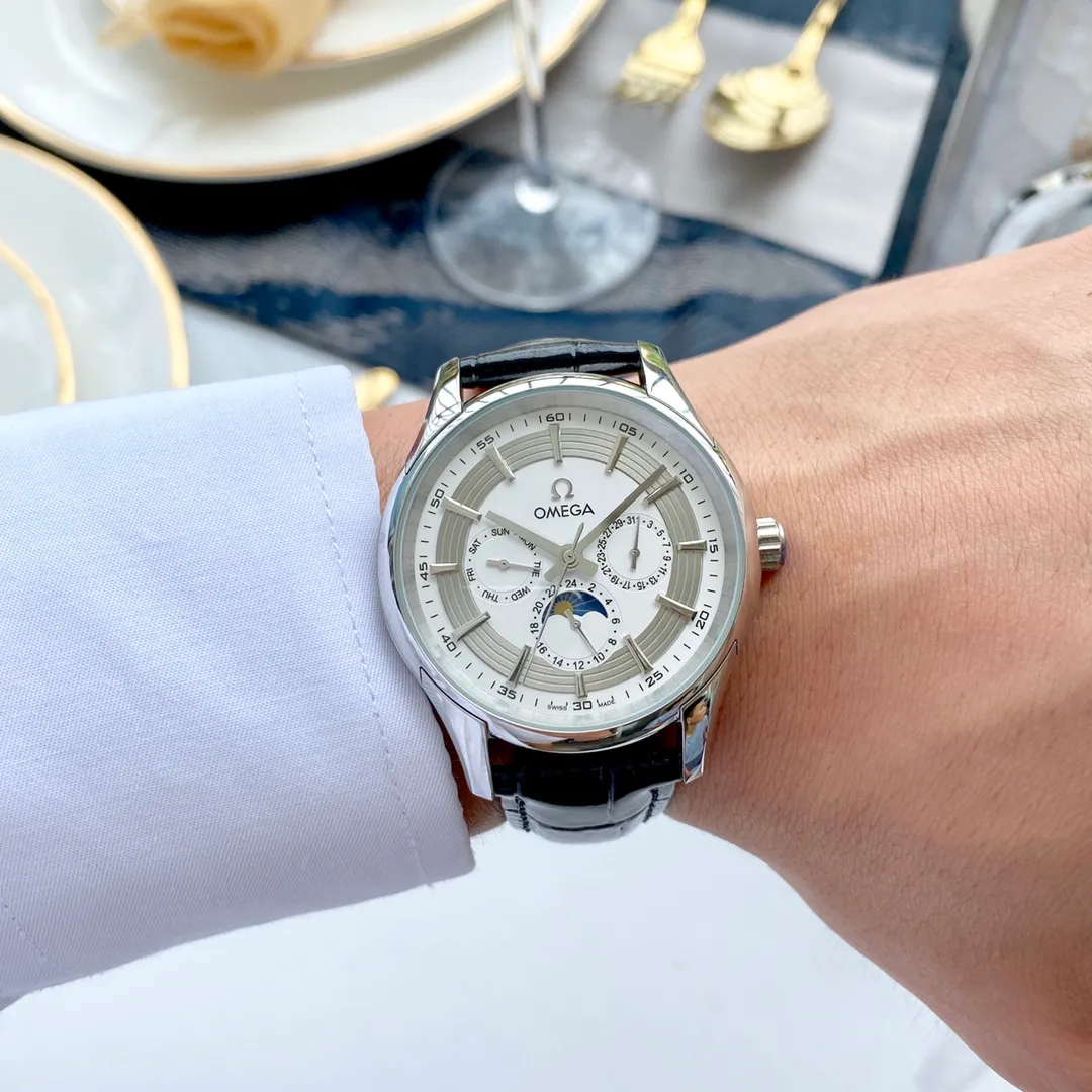 【Foreign trade import】💰1200! Omega (Excellent, Exquisite and Intelligent Work) Values ​​Quality Type: Exquisite men's watch (more excellent) Best design Strap: Genuine cowhide & 316L stainless steel strap (more comfortable) Very popular Movement: Top mechanical movement (stable) Material: Mineral super strong mirror (wear-resistant) Real man Intelligent style Strong three-dimensional sense Special design Return with great reputation Size: 40mm in diameter and 12mm thick Smart launch! Welcome to reprint!