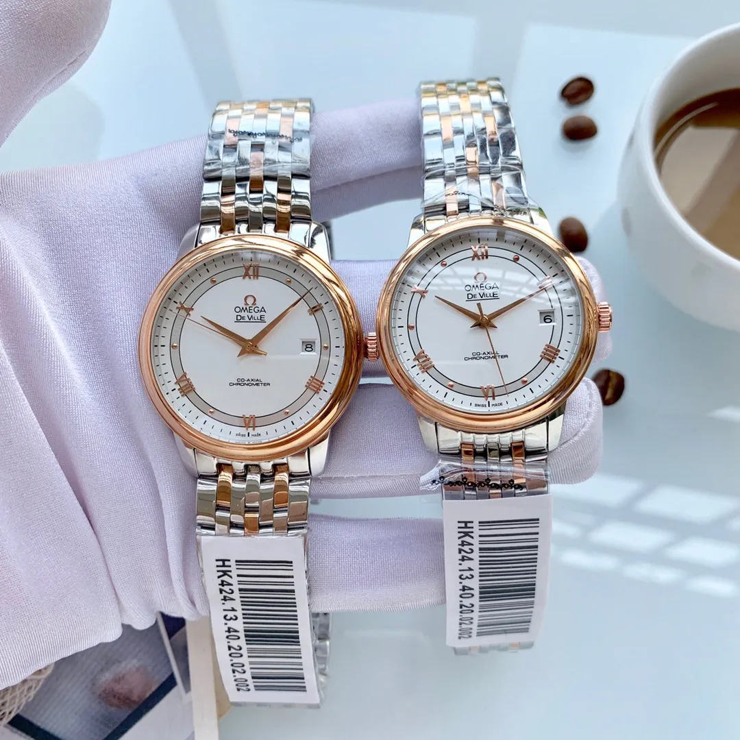 【Foreign Trade Import】💰1280 each! Omega Diefei (sincere and elegant, noble hand in hand)🏆🏆[Latest style! ] Type: Exquisite couple watch 🔥🔥 Strap: Genuine cowhide & 316 stainless steel strap ⌚ Movement: Japanese mechanical movement (precise travel time) Material: Sapphire crystal mirror (scratch-resistant) Timeless 💕True love is priceless 💕Harmonious beauty is immortal 💕Witness the memory of love💕 Size: Male diameter 40mm, thickness 11mm, female diameter 31mm, thickness 10mm. Coming hand in hand! 🦋Welcome to reprint!