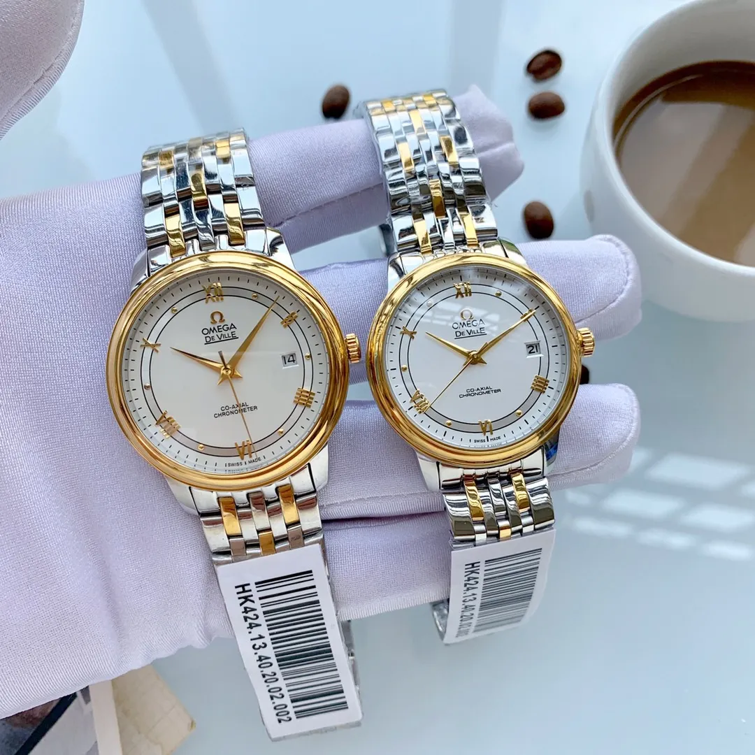 【Foreign Trade Import】💰1280 each! Omega Diefei (sincere and elegant, noble hand in hand)🏆🏆[Latest style! ] Type: Exquisite couple watch 🔥🔥 Strap: Genuine cowhide & 316 stainless steel strap ⌚ Movement: Japanese mechanical movement (precise travel time) Material: Sapphire crystal mirror (scratch-resistant) Timeless 💕True love is priceless 💕Harmonious beauty is immortal 💕Witness the memory of love💕 Size: Male diameter 40mm, thickness 11mm, female diameter 31mm, thickness 10mm. Coming hand in hand! 🦋Welcome to reprint!