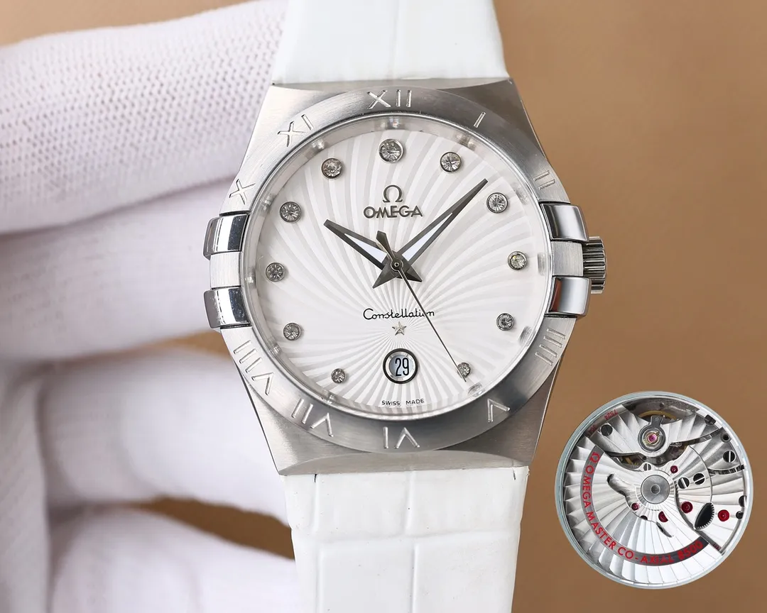 Omega double eagle constellation series, the men's model is equipped with original Citizen mechanical movement... (zero repair) Swiss quality 100% super waterproof luminous sapphire glass back design, male size 38mmx10.5, the appearance is the same as the inside and the originality! Create market-friendly prices! [Love][Fist][Fist][Shake hands][Handshake]