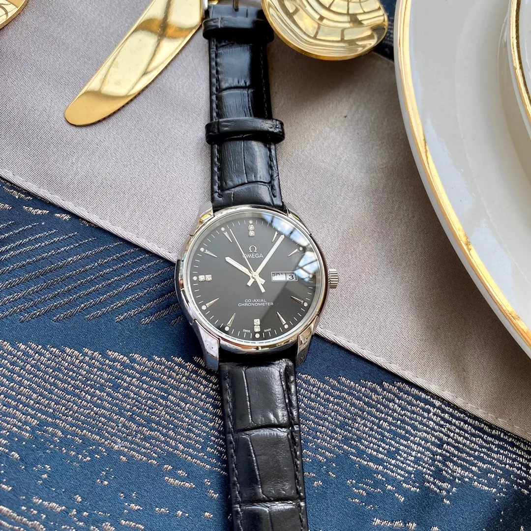 【Foreign trade import】💰1240! Omega (Exquisite quality, outstanding debut) 🎉🎉 [Type]: Fine men's watch (top) exquisite [Strap]: Genuine leather/316L stainless steel strap (durable) [Movement]: Top mechanical movement (stable) [Material]: Super strong mineral mirror (higher definition) Exquisite quality and generous style, excellent temperament, wise and exclusive [Size]: 40mm diameter, 12mm thick, hot sale! Welcome to reprint!